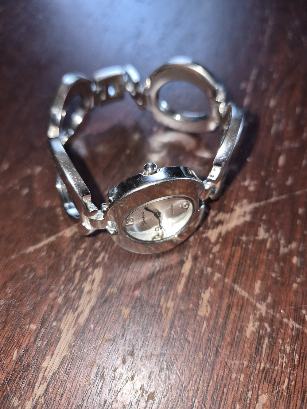Silver Women's Linked Bracelet Watch - Unbranded